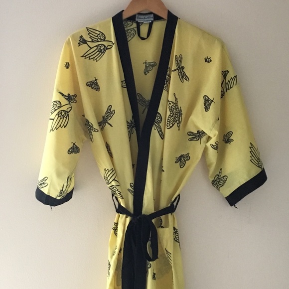 Bahama Hand Prints Robe - Picture 2 of 8